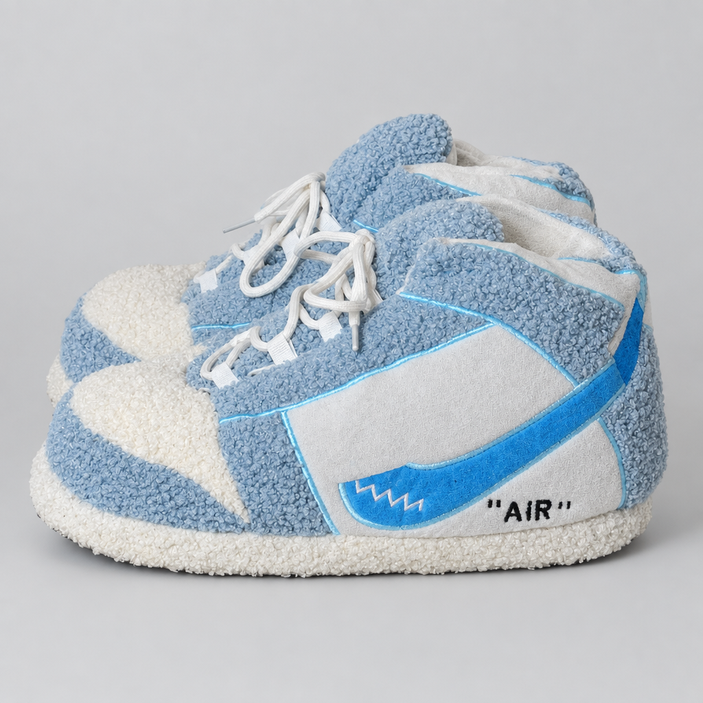 Cloudy Hunks Blau Sneaker Hausschuhe von Housekicks – Ansicht 2
