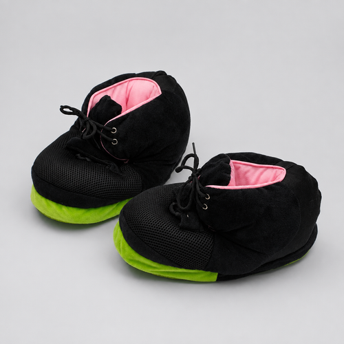 HY 2 Black-Solar Red Sneaker Hausschuhe von Housekicks in Schwarz und Rot