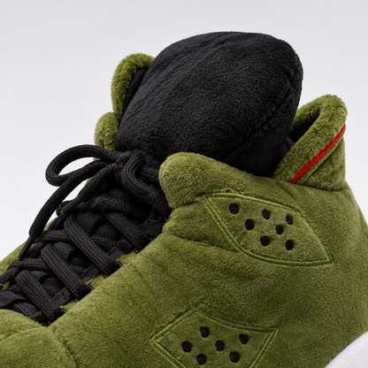 HK 6 Travis Sneaker Hausschuhe von Housekicks – Detail der Lasche