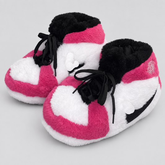 HK 1 Pink/Black Sneaker Hausschuhe von Housekicks in Pink und Schwarz