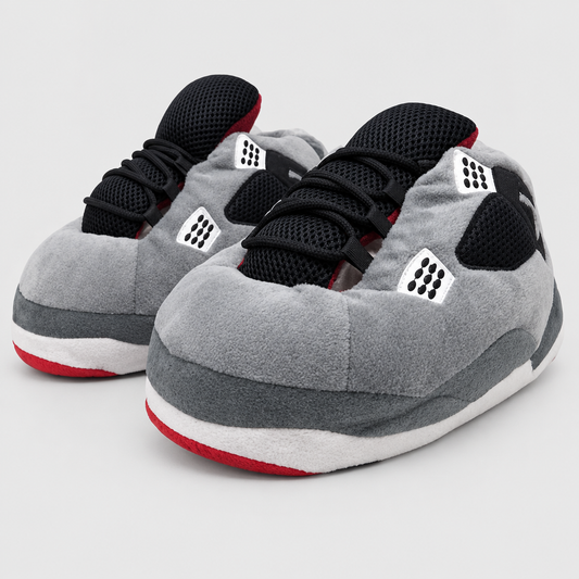 HK 4 Grey Cement Sneaker Hausschuhe von Housekicks in Grau