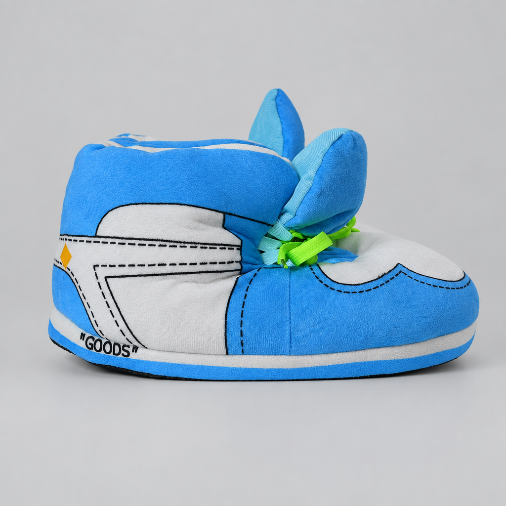 SB University Blau Sneaker Hausschuhe von Housekicks – Ansicht 2